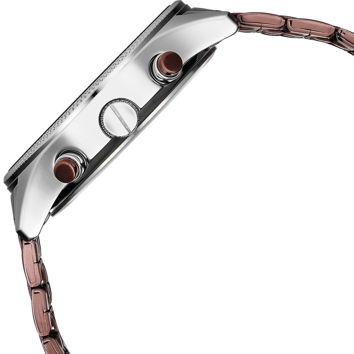 Fastrack Thor Multifunction Red Dial Brown Metal Strap Men's Watch 3286KM01 - view 6