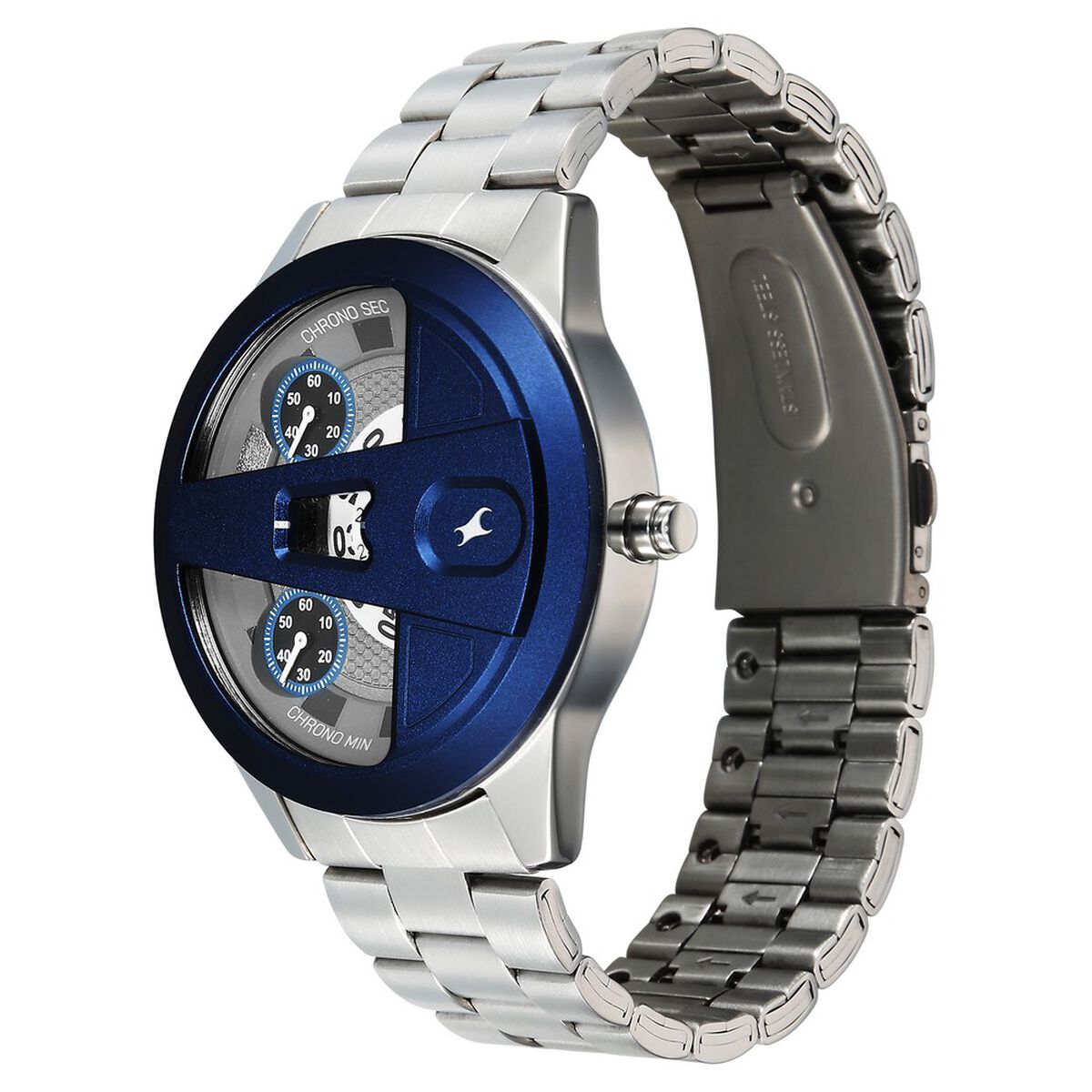 Fastrack Overdrive Chronograph Micromotor White Dial Silver Stainless Steel Strap Men's Watch 3331KM02 - view 4