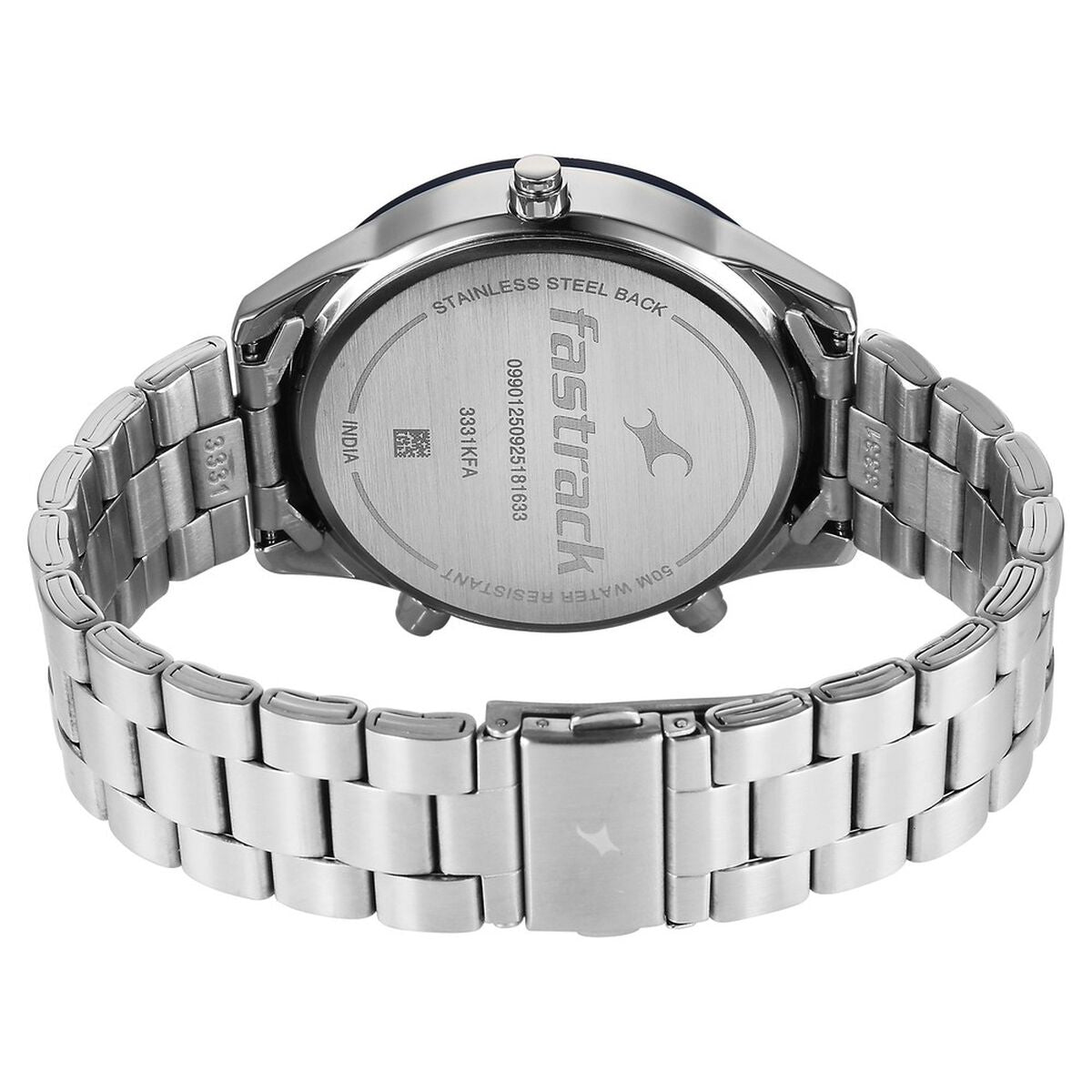 Fastrack Overdrive Chronograph Micromotor White Dial Silver Stainless Steel Strap Men's Watch 3331KM02 - view 6