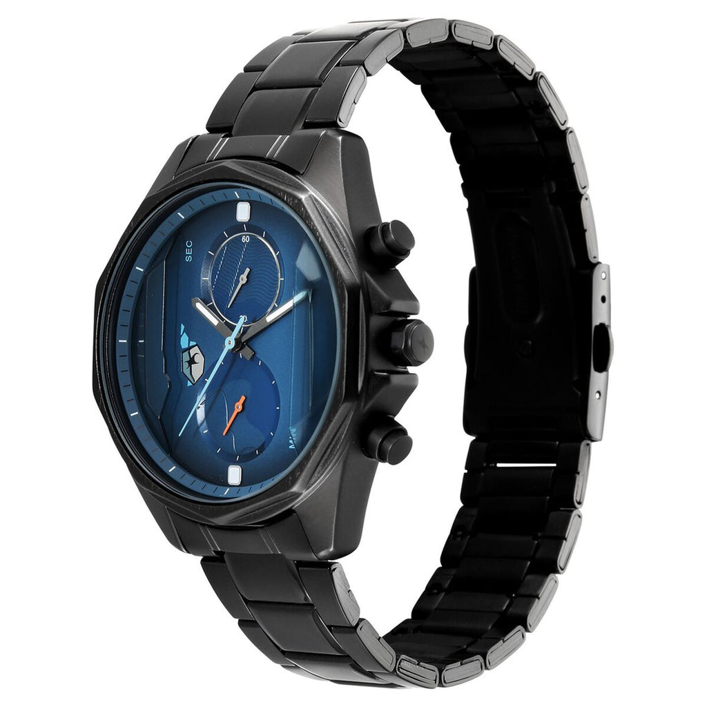 Fastrack Oceanyx 2.0 Chronograph Blue Dial Black Stainless Steel Strap Men's Watch 3350NM01 - view 3