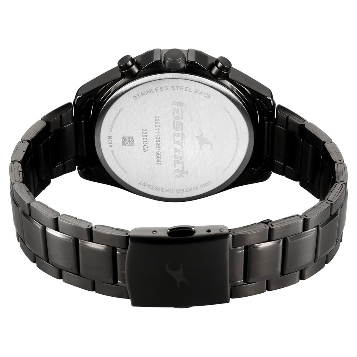 Fastrack Oceanyx 2.0 Chronograph Green Dial Grey Stainless Steel Strap Men's Watch 3350QM01 - view 6