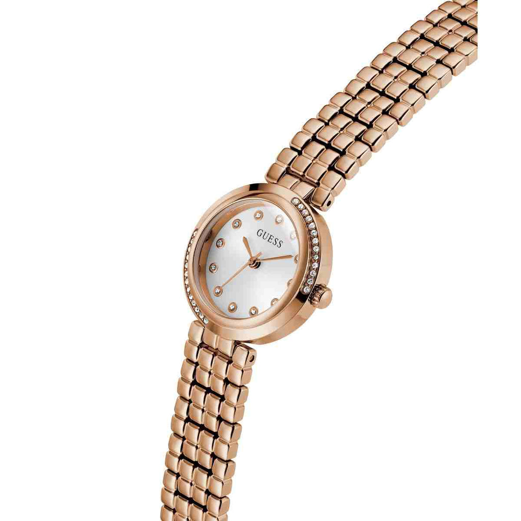 Guess Clara White Dial Rose Gold-Tone Stainless Steel Strap Women's Watch GW0930L3 - view 7