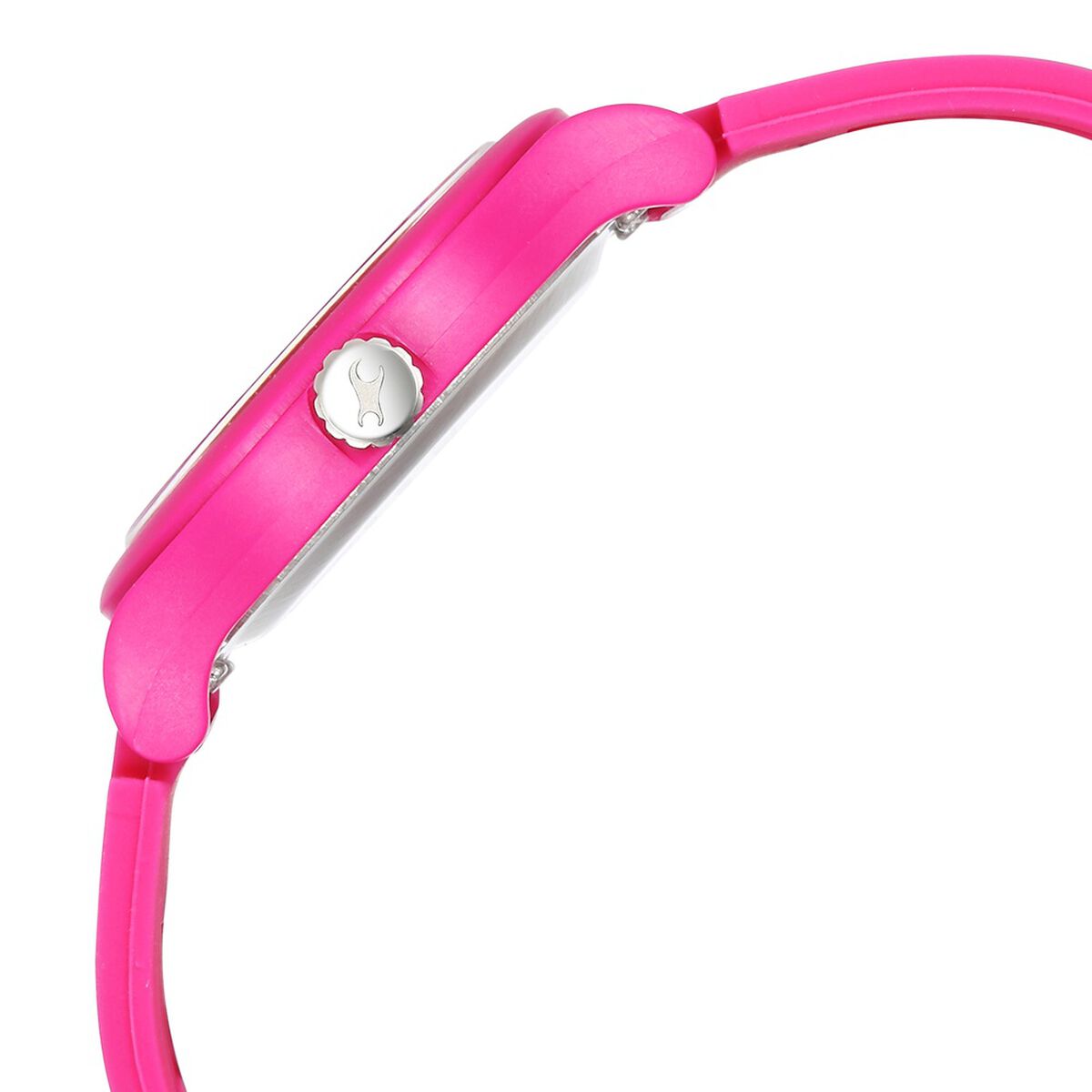 Fastrack Tees Urbanique Pink Dial Pink Silicone Strap Girls' Watch 38037PP20W - view 4