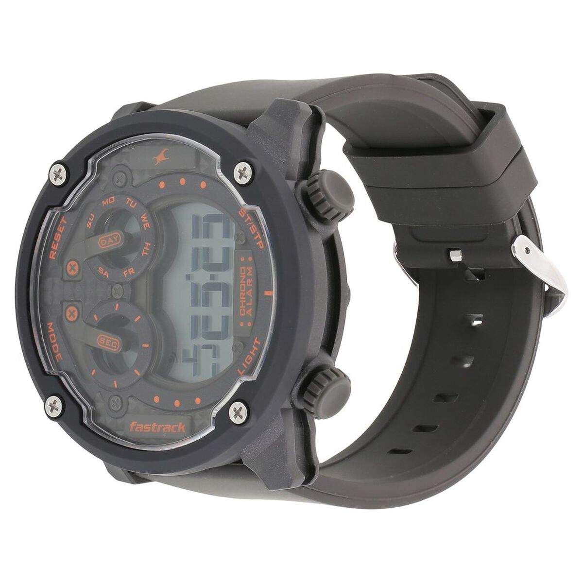 Fastrack Trendies Digital Black Dial Black Silicone Strap Men's Watch 38045PP03 - view 2