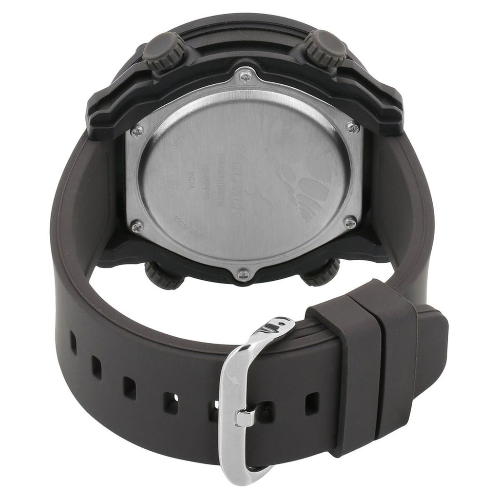 Fastrack Trendies Digital Black Dial Black Silicone Strap Men's Watch 38045PP03 - view 4