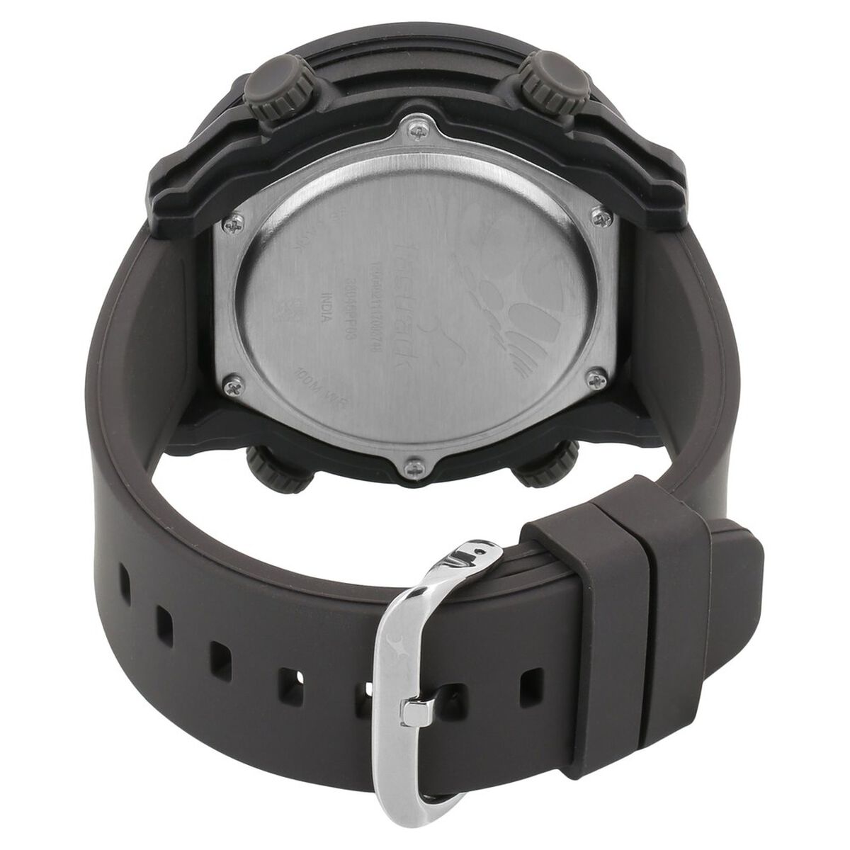 Fastrack Trendies Digital Black Dial Black Silicone Strap Men's Watch 38045PP03 - view 4