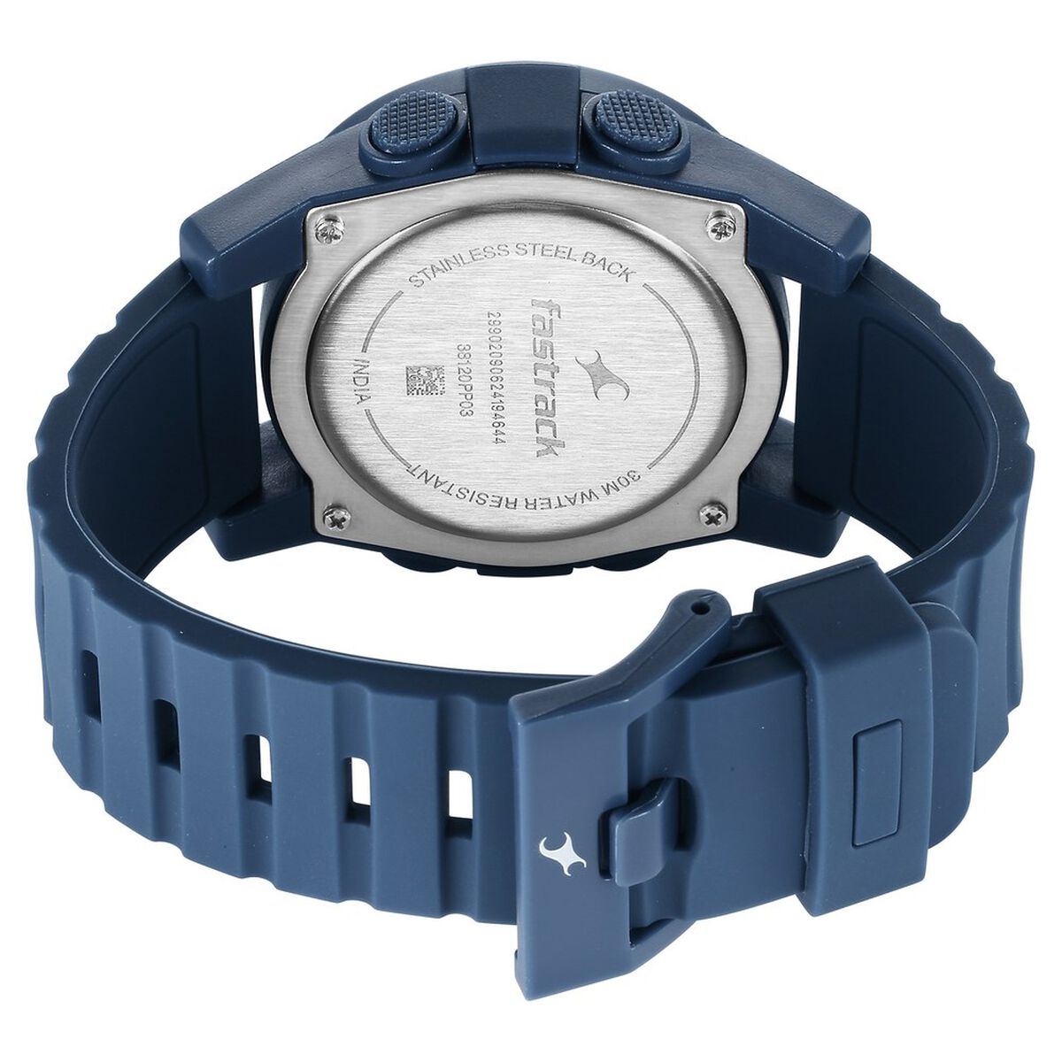 Fastrack StreetStyle Digital Blue Dial Blue Silicone Strap Men's Watch 38120PP03 - view 5