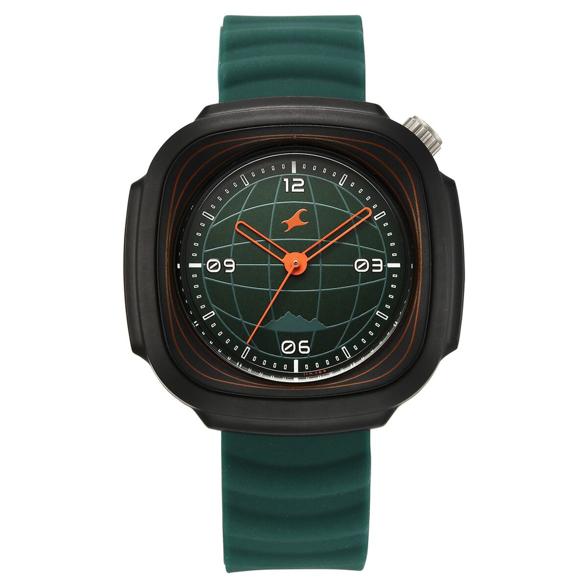Fastrack Hype Adventure Green Dial Green Silicone Strap Men's Watch 38169PP02W - view 2