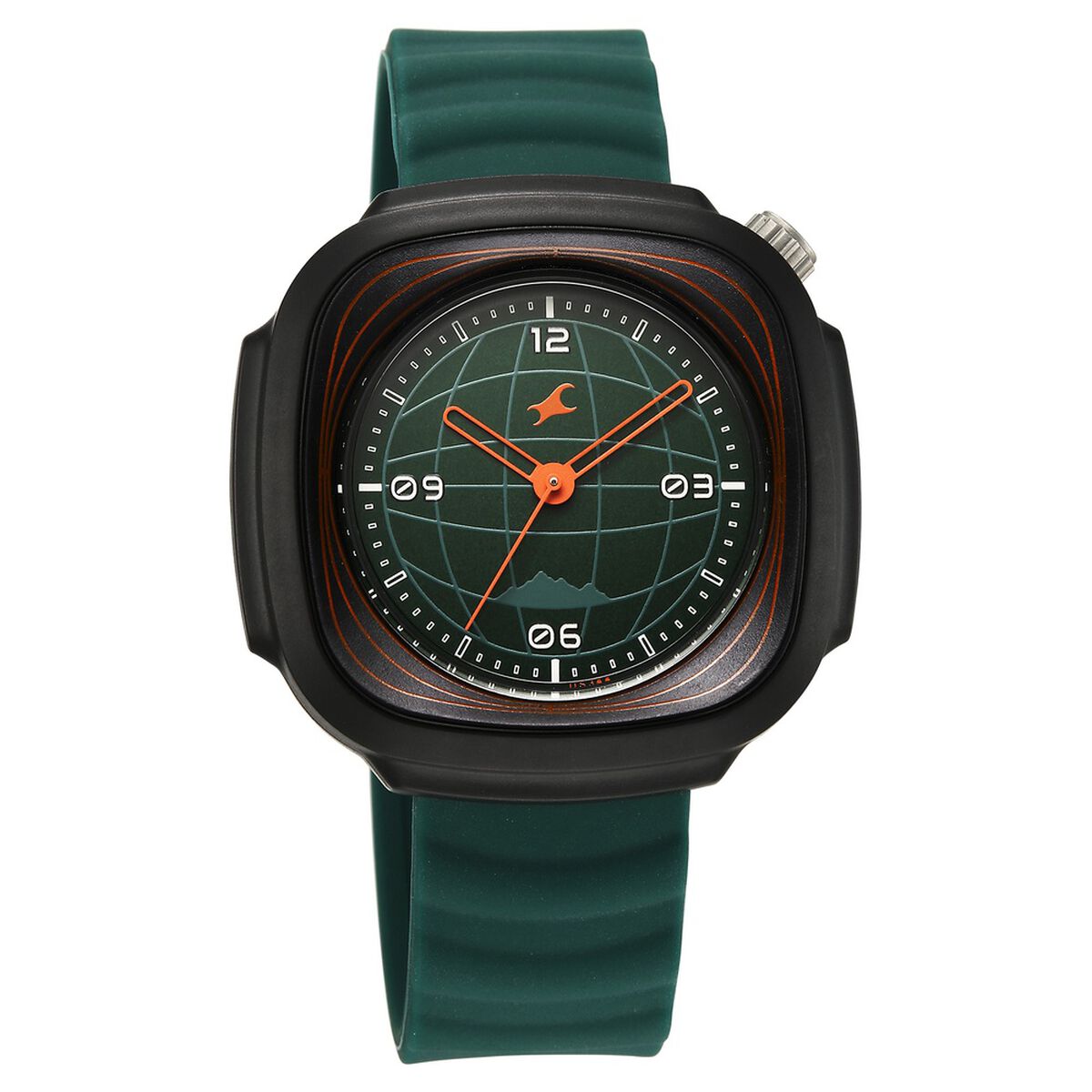 Fastrack Hype Adventure Green Dial Green Silicone Strap Men's Watch 38169PP02W - view 3