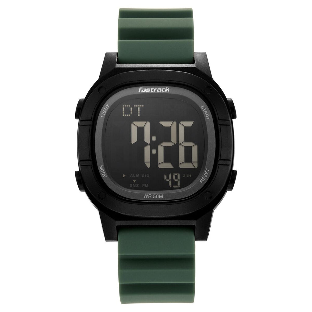 Fastrack StreetStyle Digital Dial Forest Green Silicone Strap Men's Watch 38200PP01 - view 1