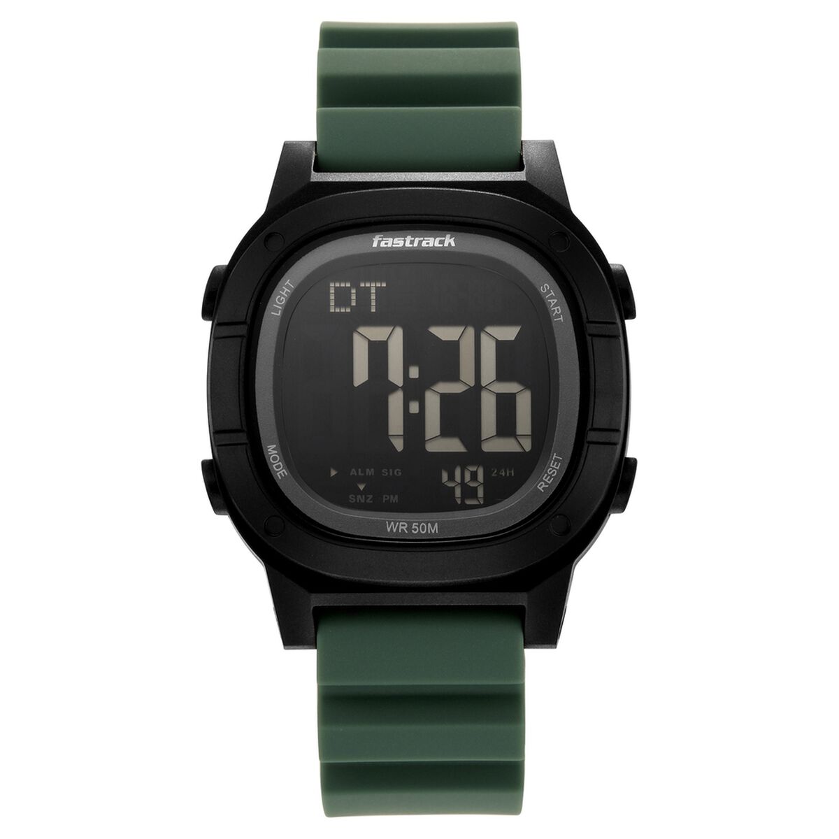 Fastrack StreetStyle Digital Dial Forest Green Silicone Strap Men's Watch 38200PP01 - view 1