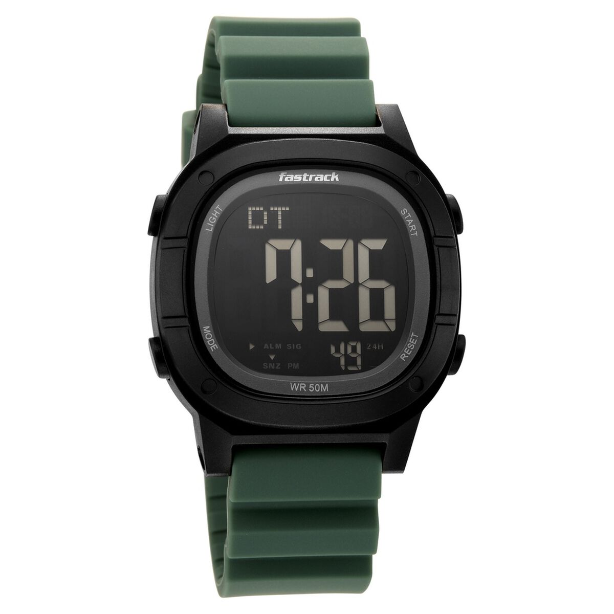 Fastrack StreetStyle Digital Dial Forest Green Silicone Strap Men's Watch 38200PP01 - view 2