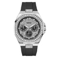 Guess Empire Black Dial Black Silicone Strap Men's Watch GW1002G1 - view 1