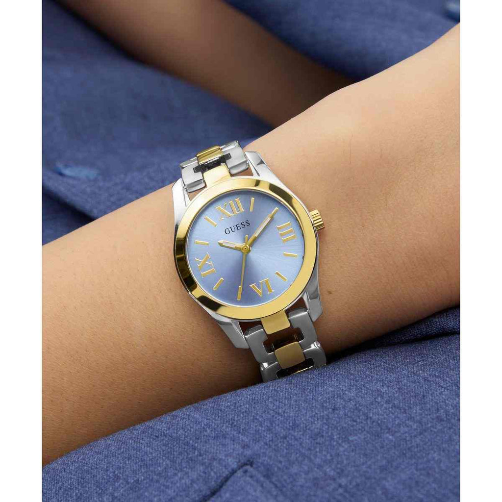 Guess Veda Blue Dial Two-Tone Stainless Steel Strap Women's Watch GW0927L3 - view 5