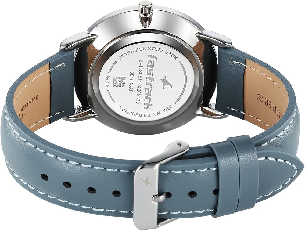 Fastrack Stunners X Special Edition Silver Dial Leather Strap Men's Watch 38159SL01 - view 4