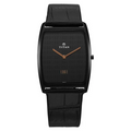 Titan Edge Black Dial Black Leather Strap Men's Watch 1596NL01 - view 1