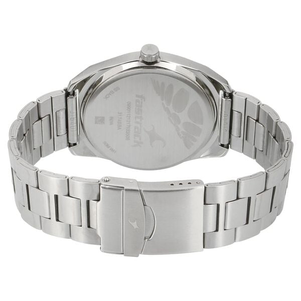 Fastrack Varsity White Dial Silver Stainless Steel Strap Men's Watch 3179SM01 - view 3