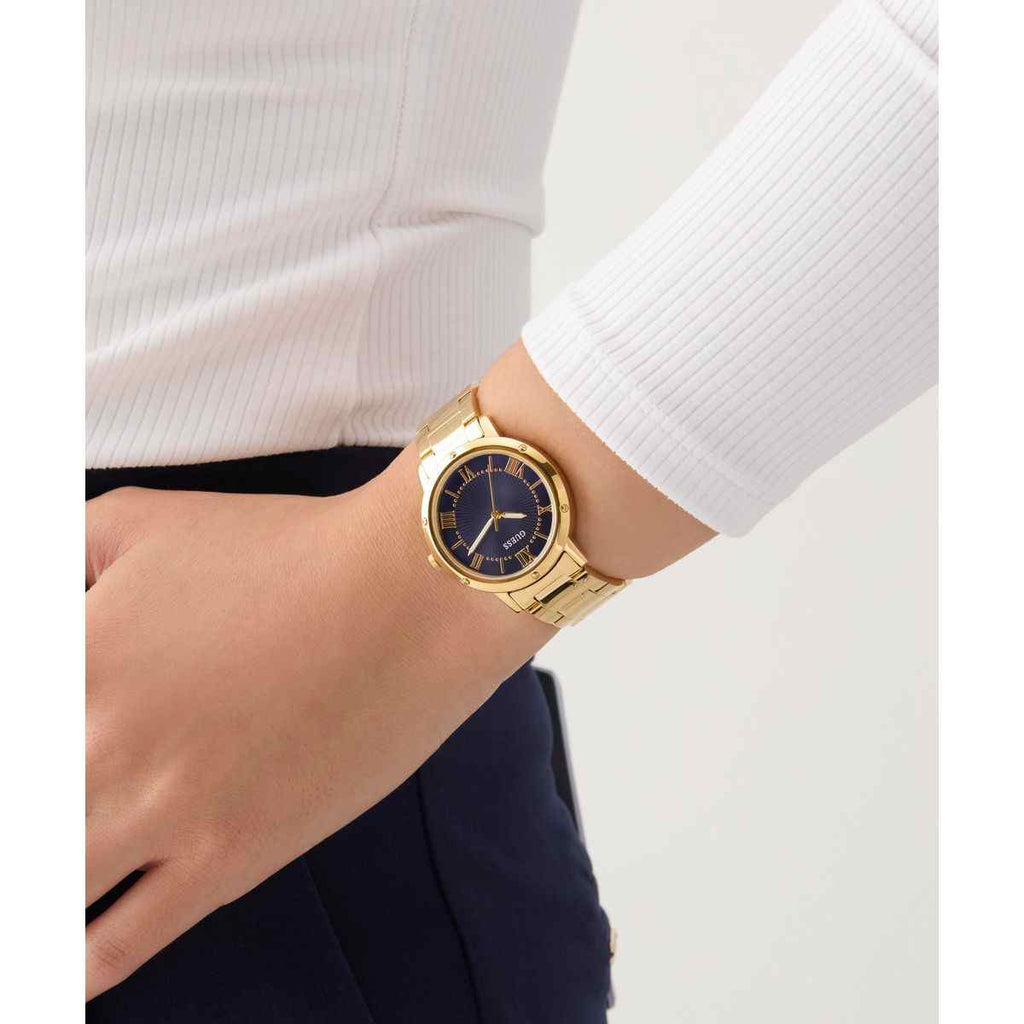 Guess Dawn Blue Dial Gold-Tone Stainless Steel Strap Women's Watch GW0404L4 - view 7