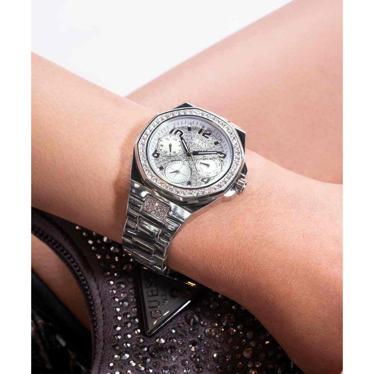 Guess Lady Empire Silver-Tone Dial Silver-Tone Stainless Steel Strap Women's Watch GW0777L1 - view 5