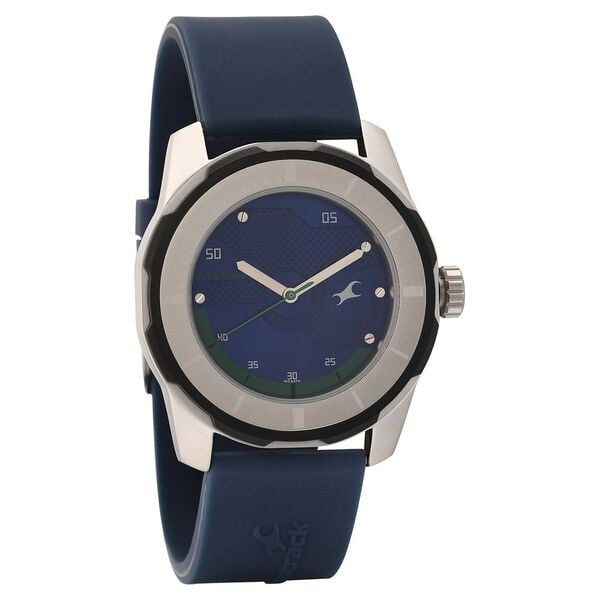 Fastrack Blue Dial Blue Plastic Strap Men's Watch - view 1