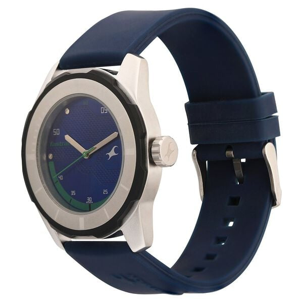 Fastrack Blue Dial Blue Plastic Strap Men's Watch - view 3