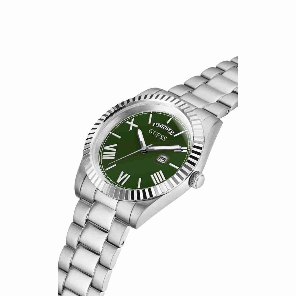 Guess Green Dial Silver-Tone Stainless Steel Strap Men's Watch GW0265G10 - view 7