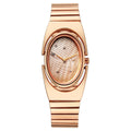 Fastrack UFO Yellow Mother of Pearl Dial Rose Gold Stainless Steel Strap Women's Watch 6318WM01 - view 1