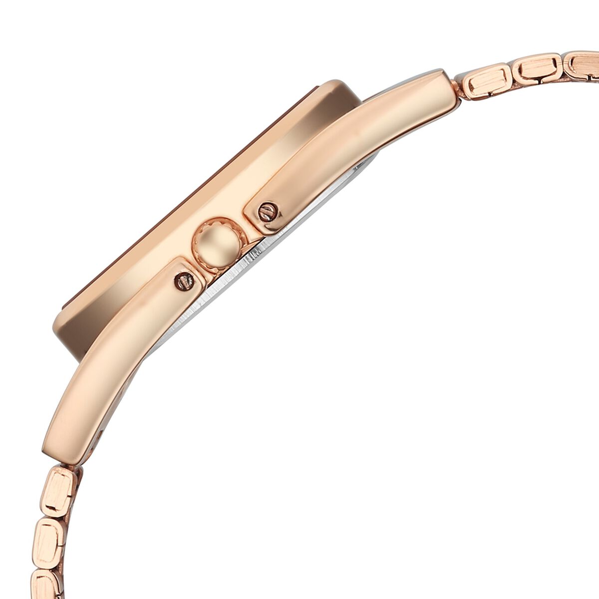 Fastrack UFO Yellow Mother of Pearl Dial Rose Gold Stainless Steel Strap Women's Watch 6318WM01 - view 5