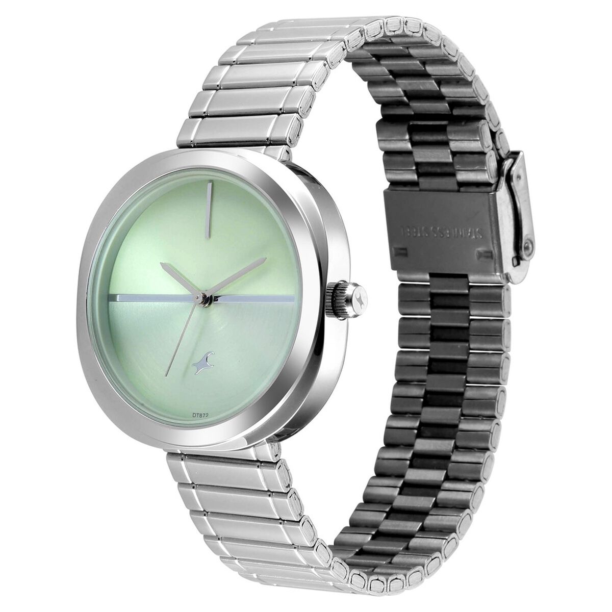 Fastrack 9 to Fine Green Dial Silver Stainless Steel Strap Women's Watch 6330SM01 - view 3