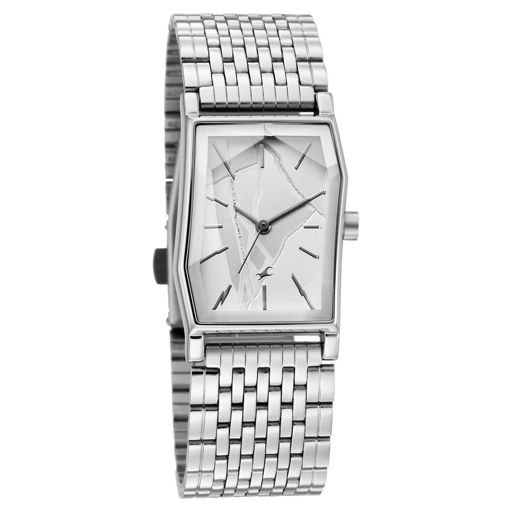 Fastrack Oceanyx 2.0 Silver Dial Silver Stainless Steel Strap Women's Watch 6333SM01 - view 2