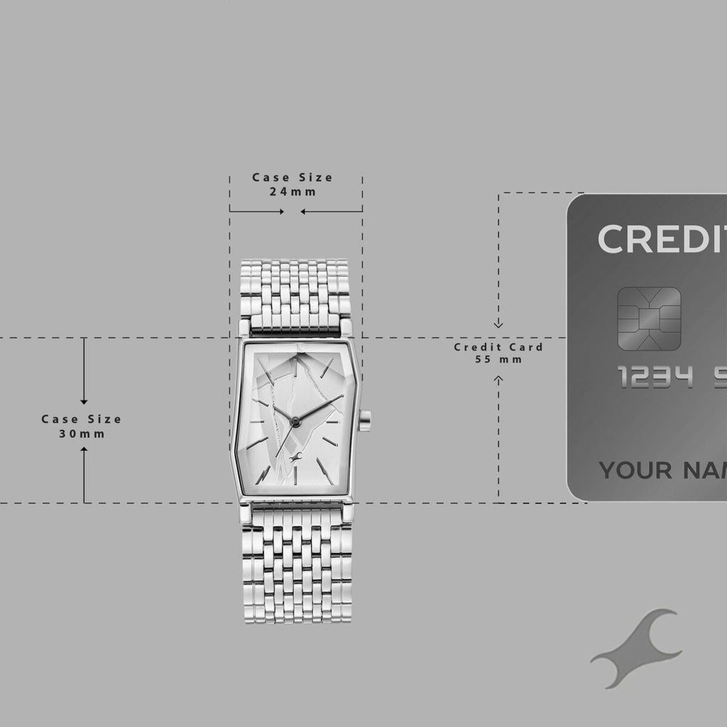 Fastrack Oceanyx 2.0 Silver Dial Silver Stainless Steel Strap Women's Watch 6333SM01 - view 4