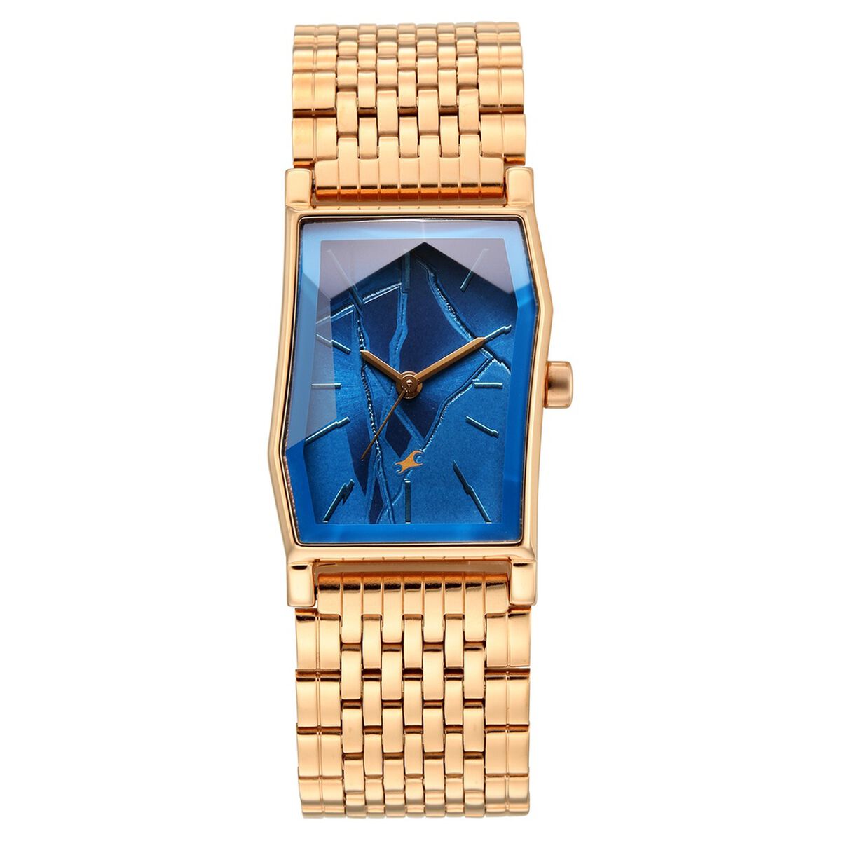Fastrack Oceanyx 2.0 Blue Dial Rose Gold Stainless Steel Strap Women's Watch 6333WM01 - view 1