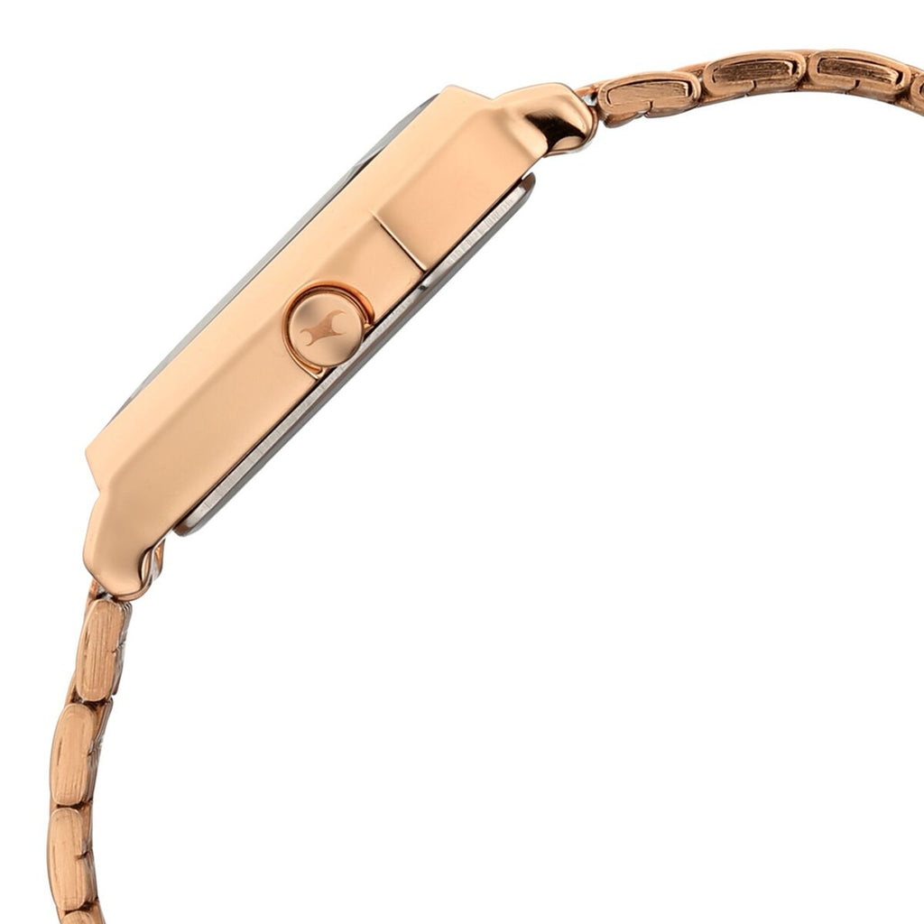 Fastrack Oceanyx 2.0 Green Dial Rose Gold Stainless Steel Strap Women's Watch 6333WM02 - view 5