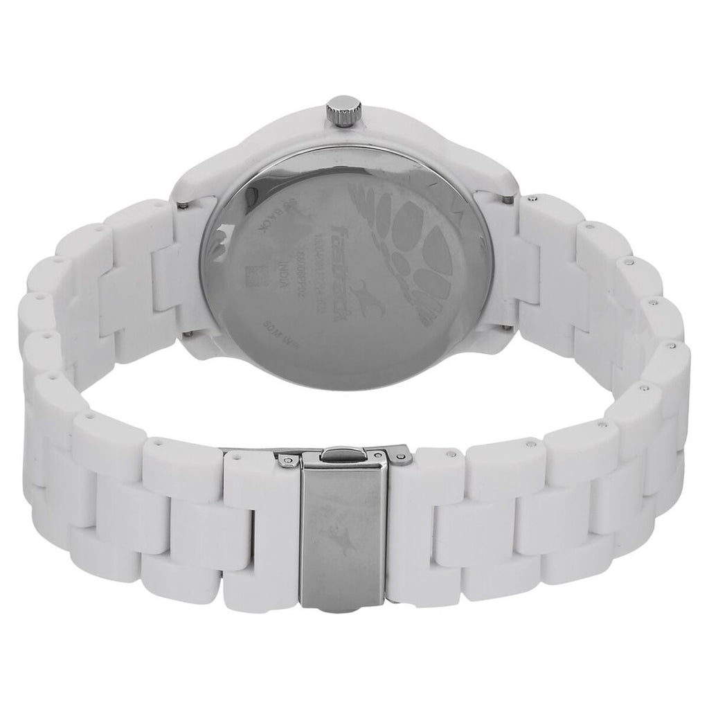Fastrack Trendies White Dial White Plastic Strap Women's Watch 68006PP02 - view 4