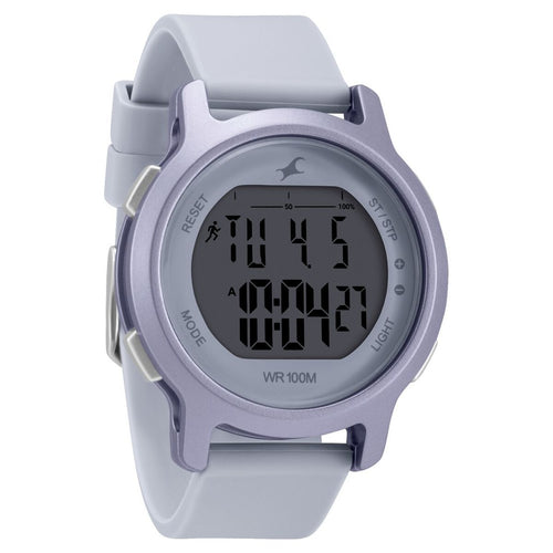 Fastrack Street Line Digital Dial Purple Silicone Strap Women's Watch 68027PP05 - view 1