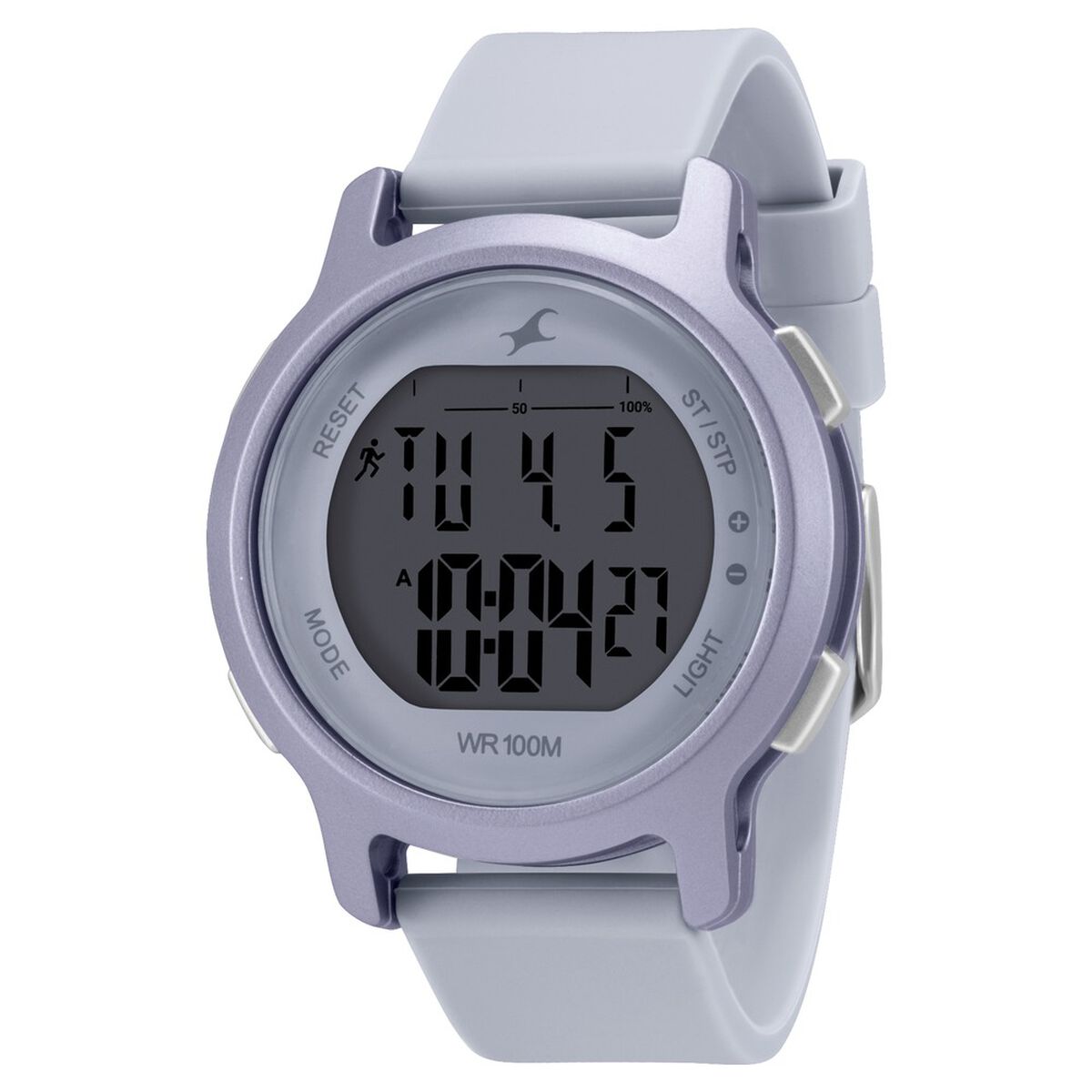 Fastrack Street Line Digital Dial Purple Silicone Strap Women's Watch 68027PP05 - view 2