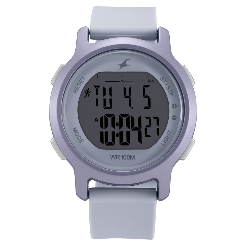Fastrack Street Line Digital Dial Purple Silicone Strap Women's Watch 68027PP05 - view 3