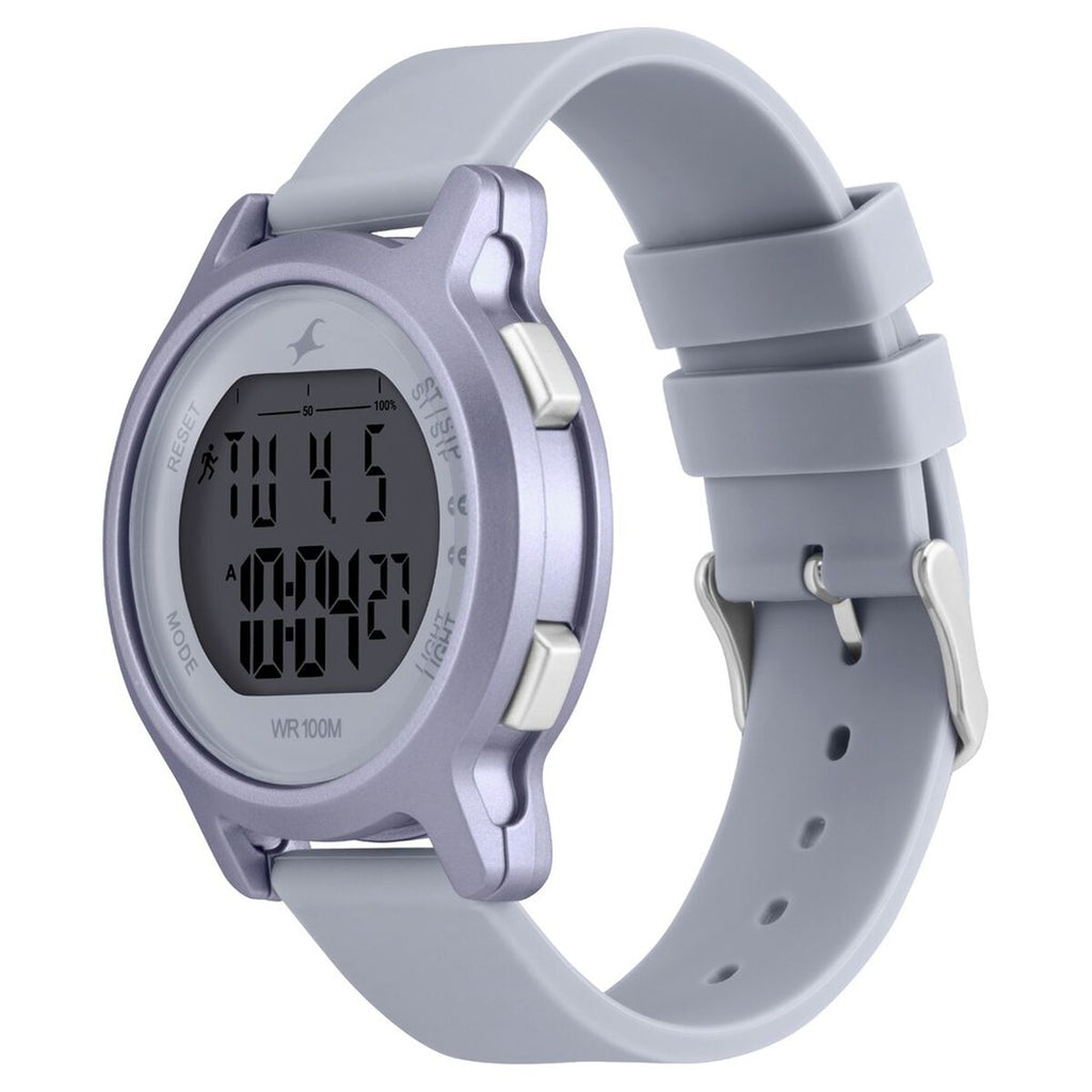 Fastrack Street Line Digital Dial Purple Silicone Strap Women's Watch 68027PP05 - view 4