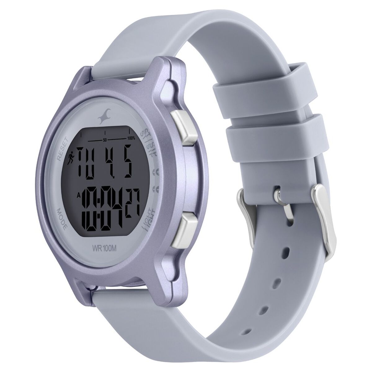 Fastrack Street Line Digital Dial Purple Silicone Strap Women's Watch 68027PP05 - view 4
