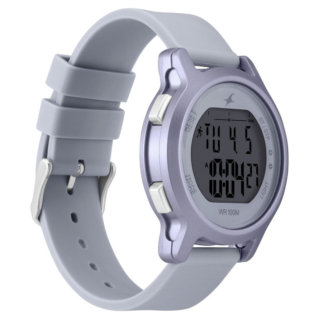 Fastrack Street Line Digital Dial Purple Silicone Strap Women's Watch 68027PP05 - view 5