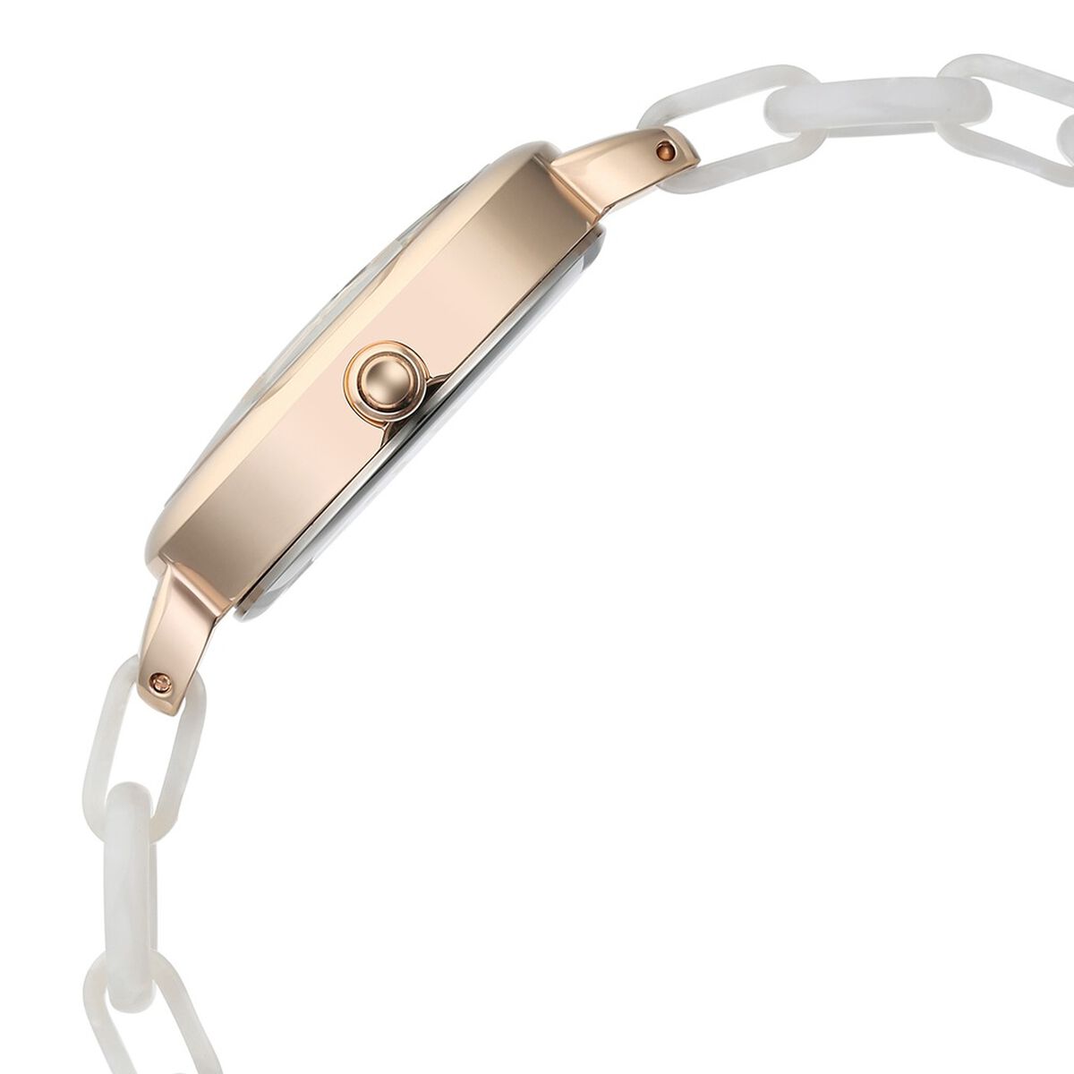 Fastrack Younique Mother of Pearl Dial Two Toned Acetate and Metal Strap Women's Watch 68037KD01 - view 4