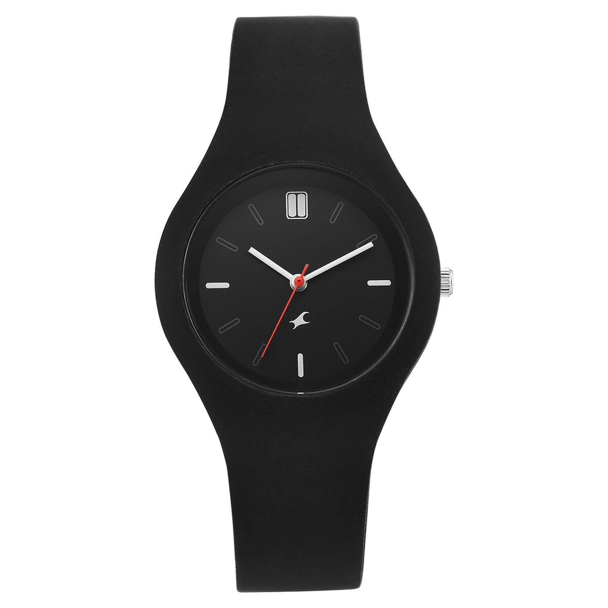 Fastrack Tweens Black Dial Black Silicone Strap Kids' Watch 68050PP03W - view 1
