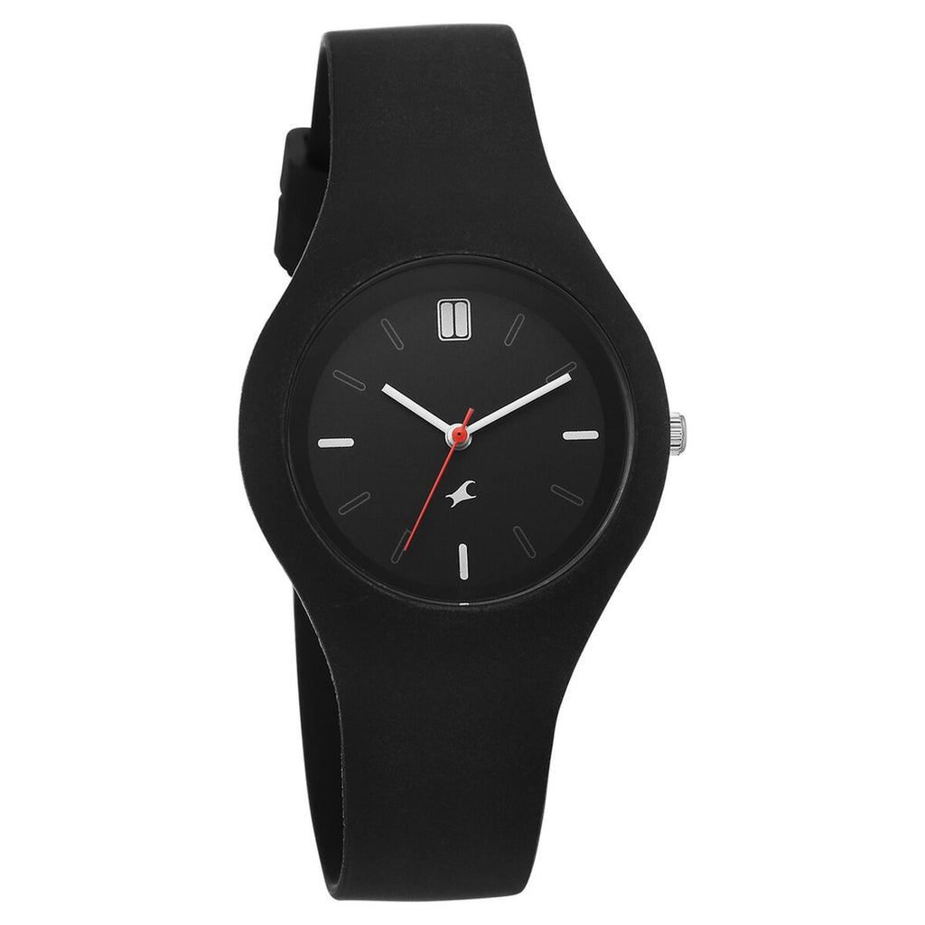 Fastrack Tweens Black Dial Black Silicone Strap Kids' Watch 68050PP03W - view 5