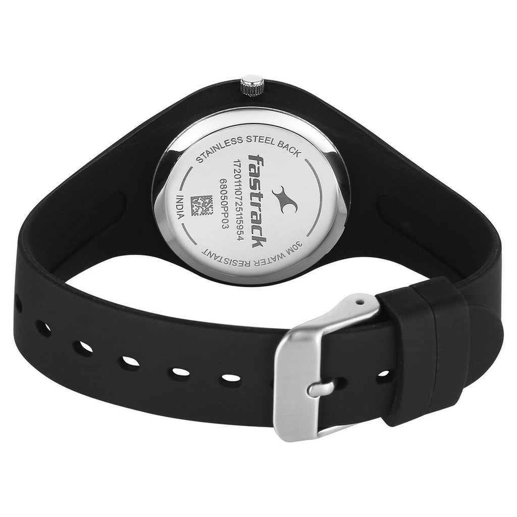 Fastrack Tweens Black Dial Black Silicone Strap Kids' Watch 68050PP03W - view 4