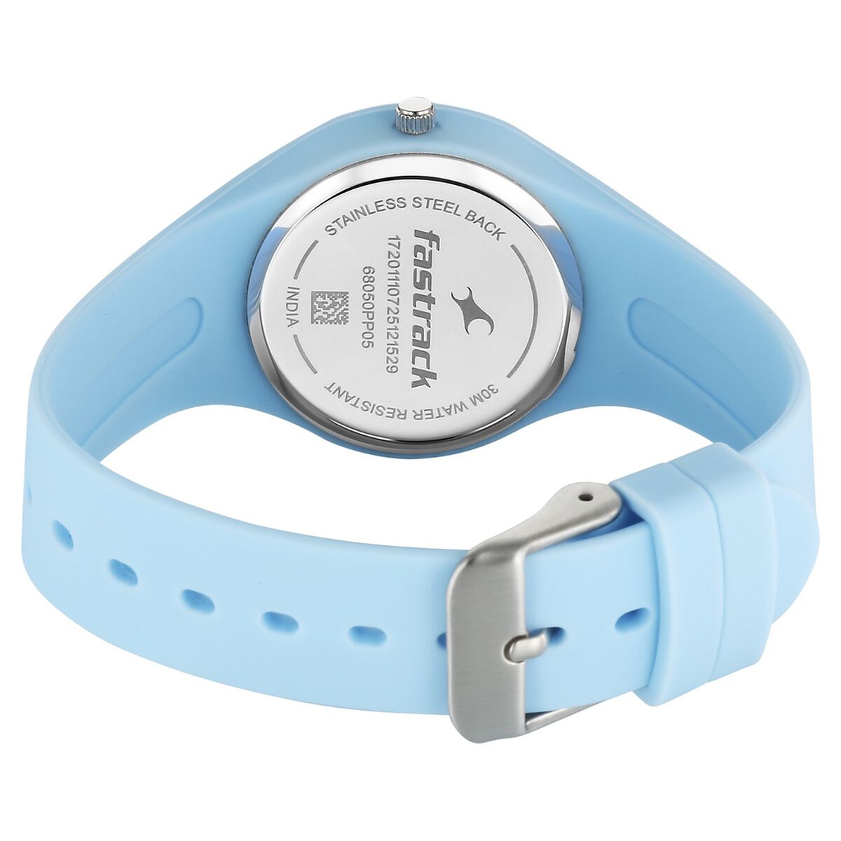 Fastrack Tweens Blue Dial Blue Silicone Strap Kids' Watch 68050PP05W - view 6
