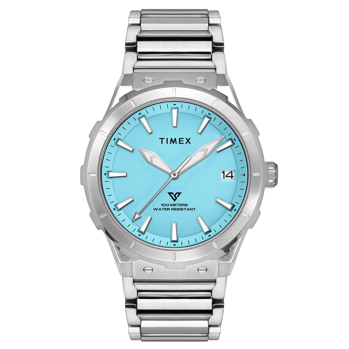 Timex Blue Dial Silver Stainless Steel Strap Men's Analog Watch TWEG24804 - view 1