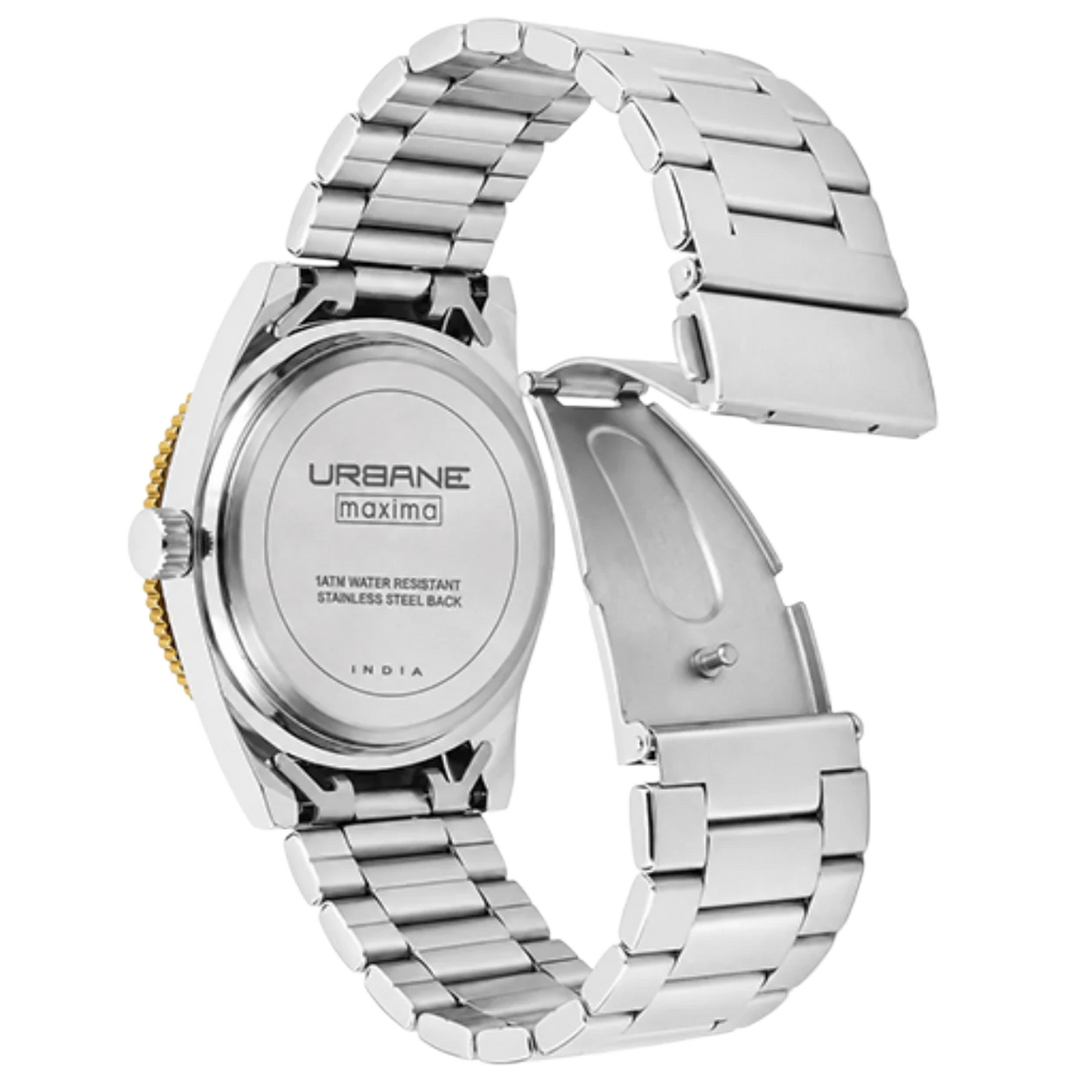 Maxima Urbane White Dial Two-Tone Stainless Steel Strap Men's Watch 69352CMGT - view 2
