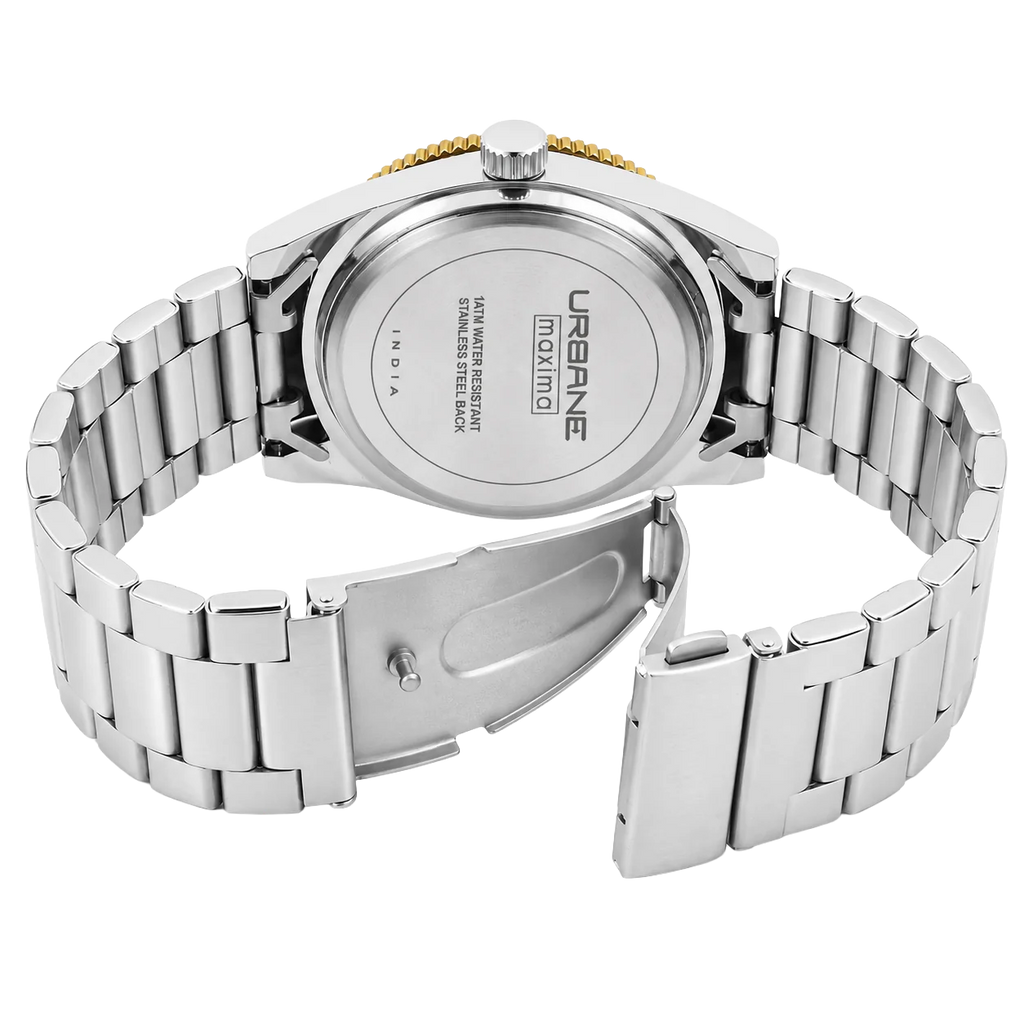 Maxima Urbane White Dial Two-Tone Stainless Steel Strap Men's Watch 69352CMGT - view 3