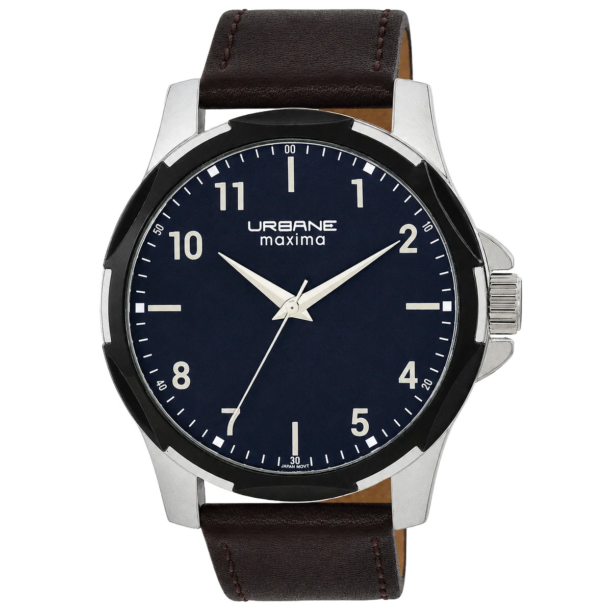 Maxima Urbane Attivo Blue Dial Leather Strap Men's Watch 69762LMGT - view 1