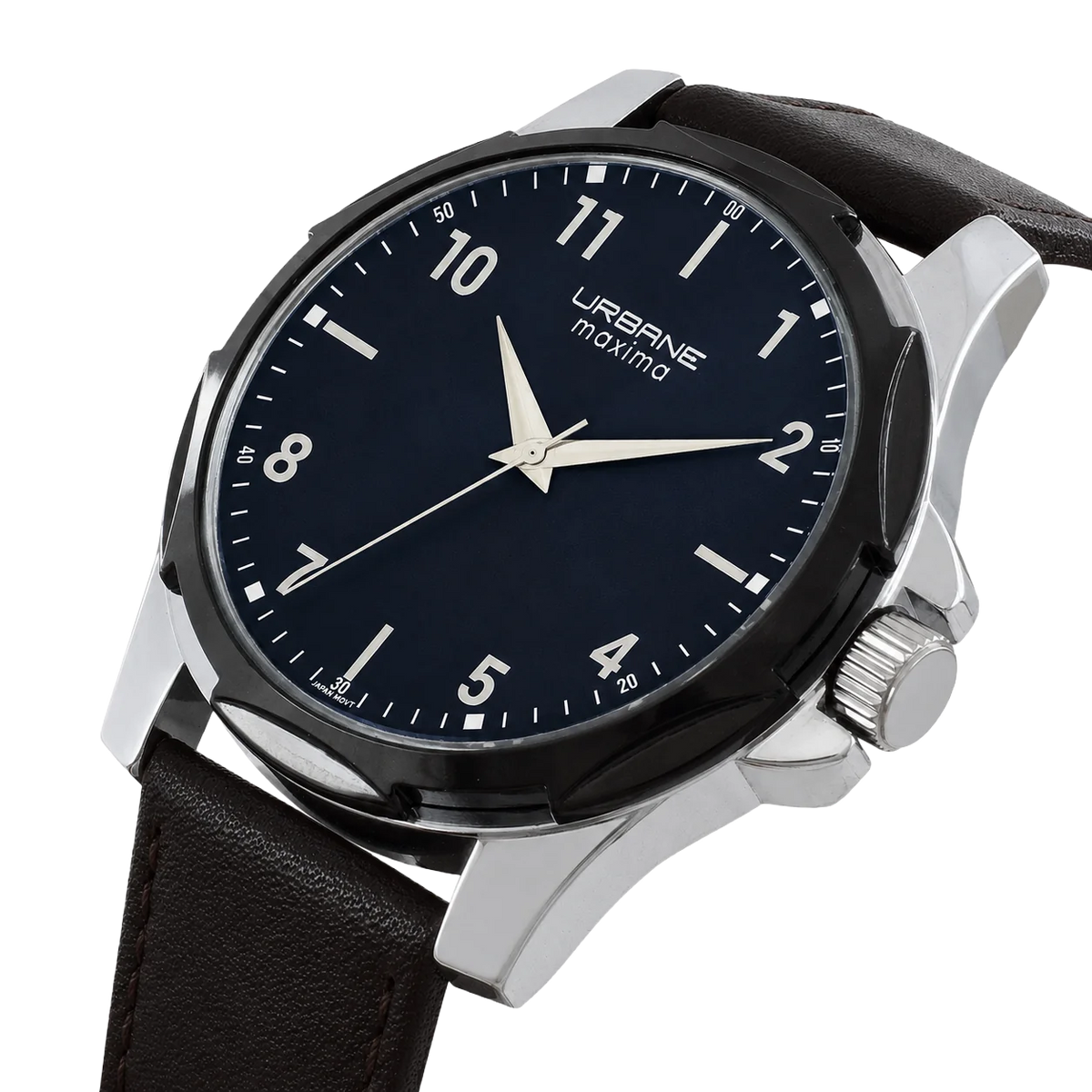Maxima Urbane Attivo Blue Dial Leather Strap Men's Watch 69762LMGT - view 2